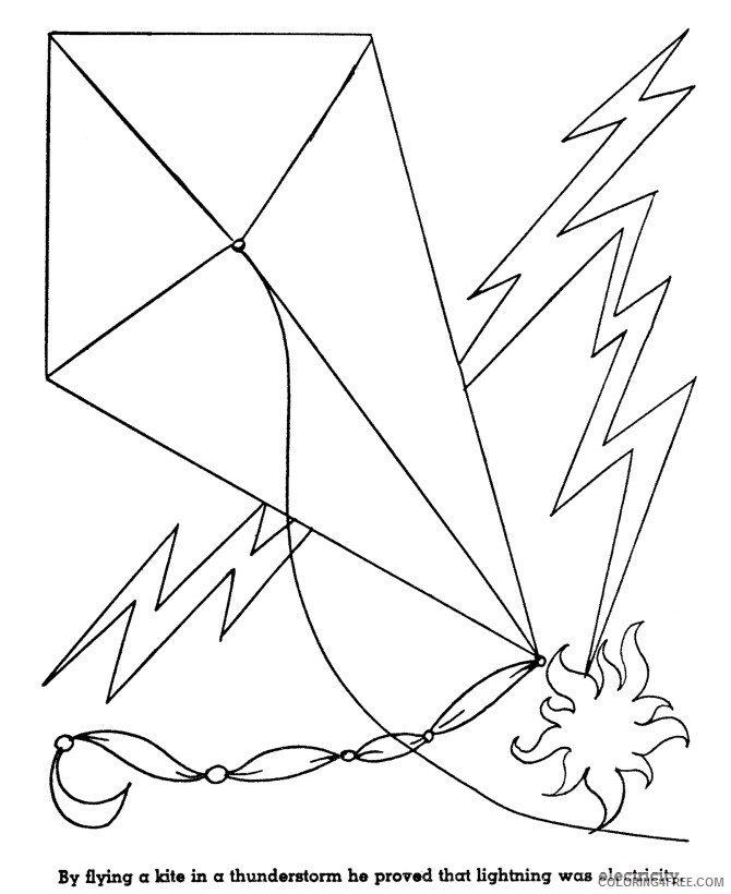 1st Grade Coloring Pages Printable Sheets kite 1 grade page 2021 09 413 Coloring4free