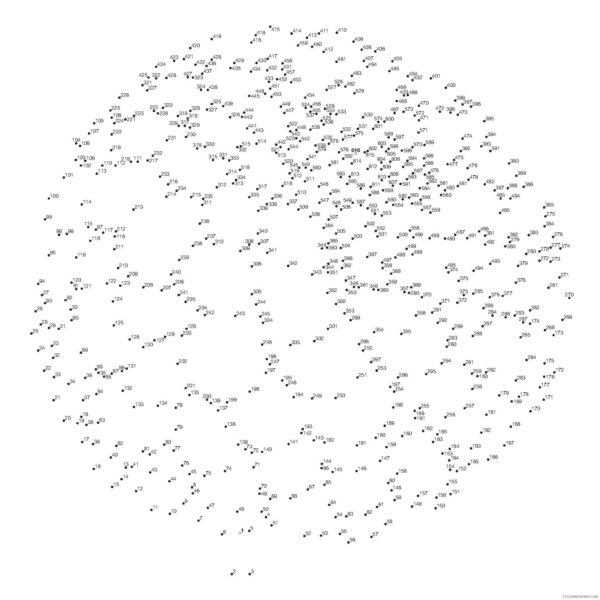 200 Dot To Dot Coloring Pages Printable Sheets Extreme Dot To Dot