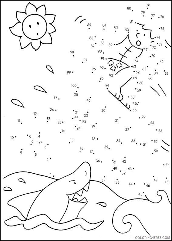 200 Dot to Dot Coloring Pages Printable Sheets Free Difficult Dot To Dot 2021 09 436 Coloring4free