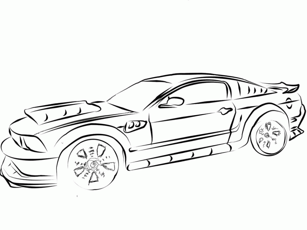 2004 Mustang Coloring Page Printable Sheets 10 Pics of Awesome Car 2021 09 443 Coloring4free