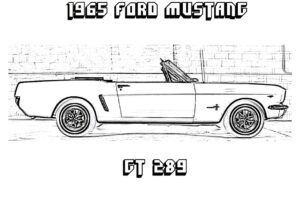 2004 Mustang Coloring Page Coloring4free Com