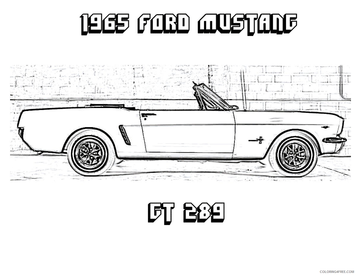 2004 Mustang Coloring Page Printable Sheets Fierce Car Ford Cars 2021 09 448 Coloring4free