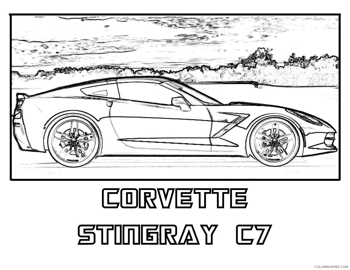 2010 Corvette Coloring Pages Printable Sheets 2010 Corvette Page 4 2021 09 462 Coloring4free