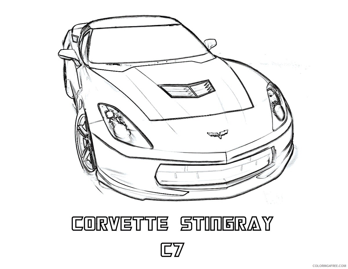2010 Corvette Coloring Pages Printable Sheets 2010 Corvette Page 5 2021 09 463 Coloring4free