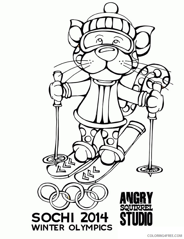2010 Winter Olympics Coloring Pages olympic games mascots Colouring Pages 2021 09 Coloring4free