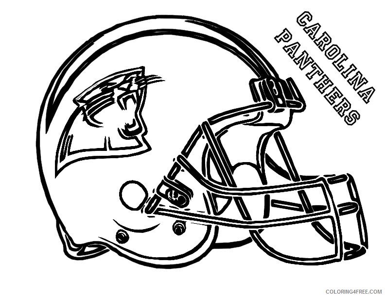 2016 Super Bowl Coloring Pages carolina panthers football helmet at 2021 09 478 Coloring4free