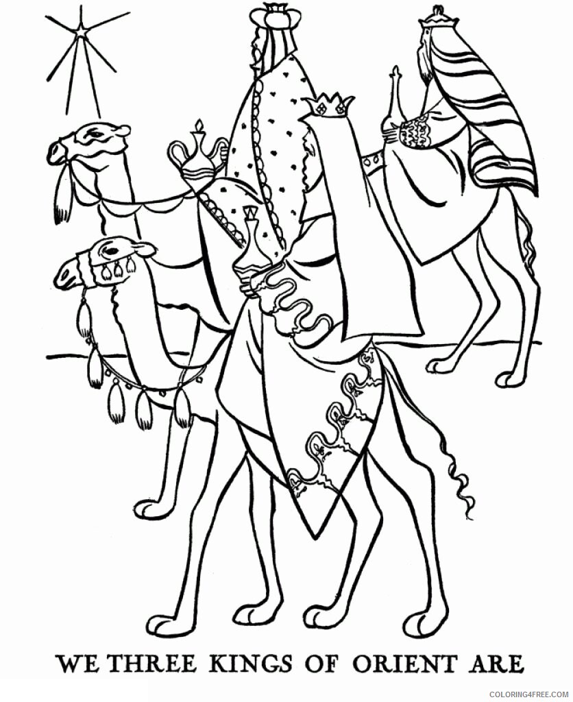 3 Kings Coloring Pages Printable Sheets 3 Wise Men Page 2021 09 510 Coloring4free