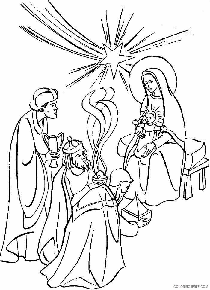 3 Kings Coloring Pages Printable Sheets Free Wise Men Pages 2021 09 517 Coloring4free
