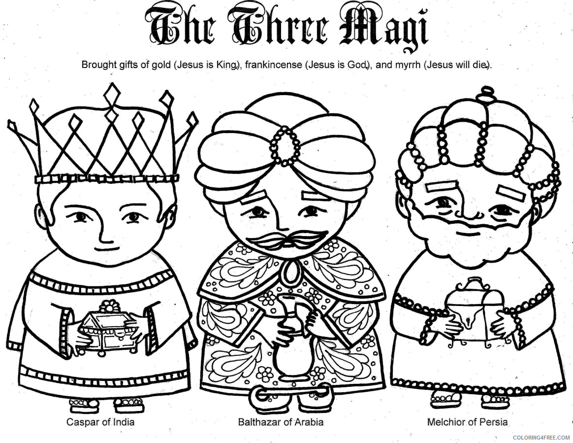 3 Kings Coloring Pages Printable Sheets The Three Magi Page 2021 09 524 Coloring4free