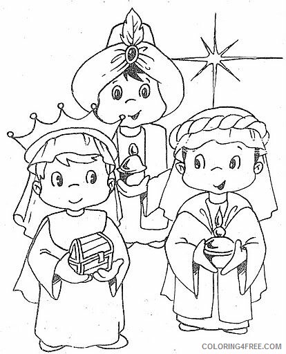 3 Kings Coloring Pages Printable Sheets Three Kings Day Pages 2021 09 528 Coloring4free