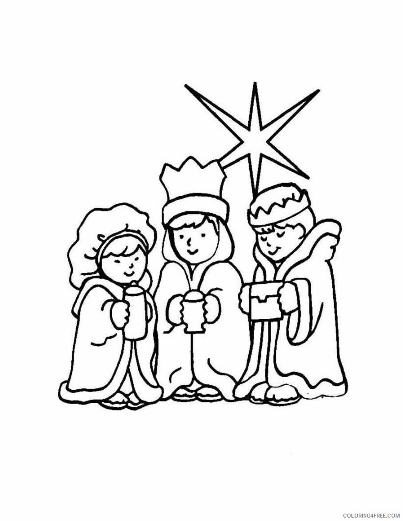 3 Kings Coloring Pages Printable Sheets Three kings Hellokids 2021 09 525 Coloring4free