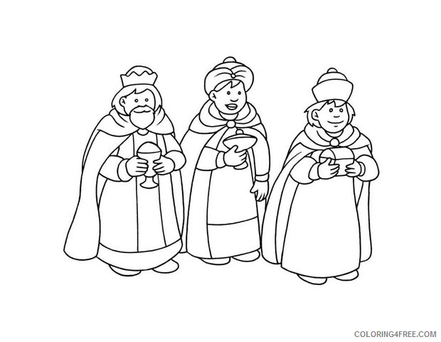 3 Kings Coloring Pages Printable Sheets Three kings Hellokids 2021 09 526 Coloring4free