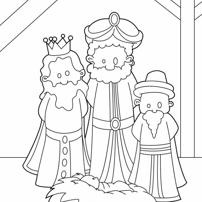 3 Kings Coloring Pages Printable Sheets Three Kings Day Pages 2021 09 ...