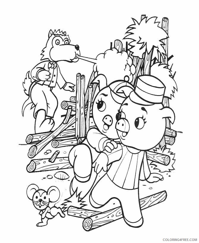 3 Little Pigs Pictures Printable Sheets Three little pigs wolf coloring 2021 09 560 Coloring4free