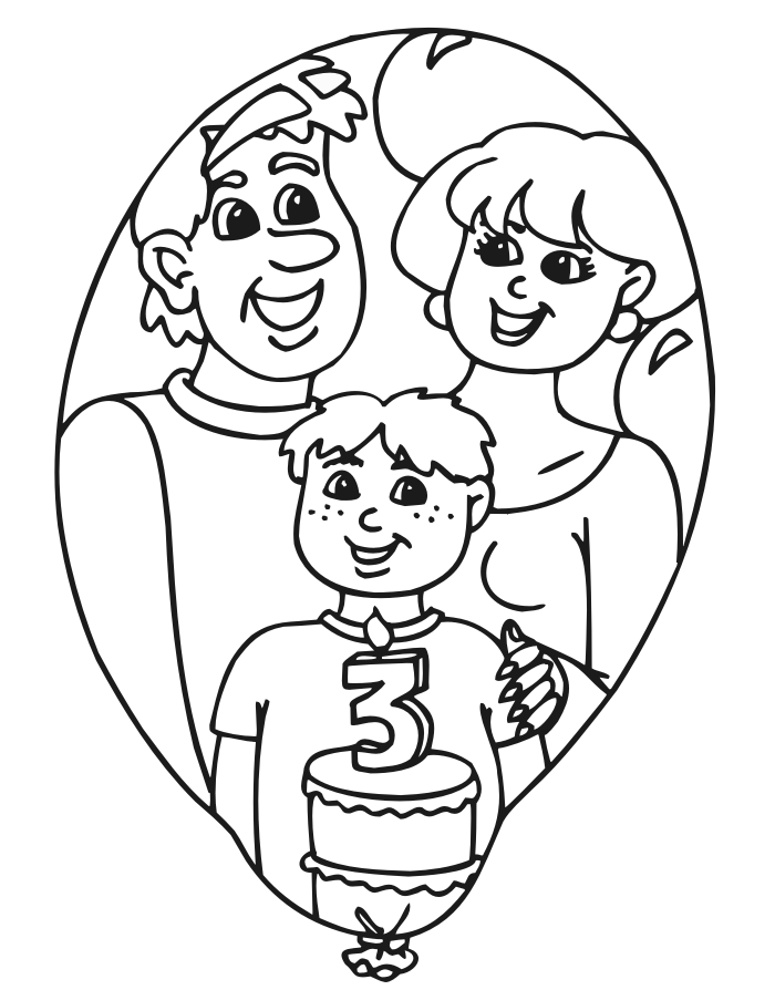 3 Year Old Coloring Pages Printable Sheets Birthday Page A Three 2021 09 594 Coloring4free