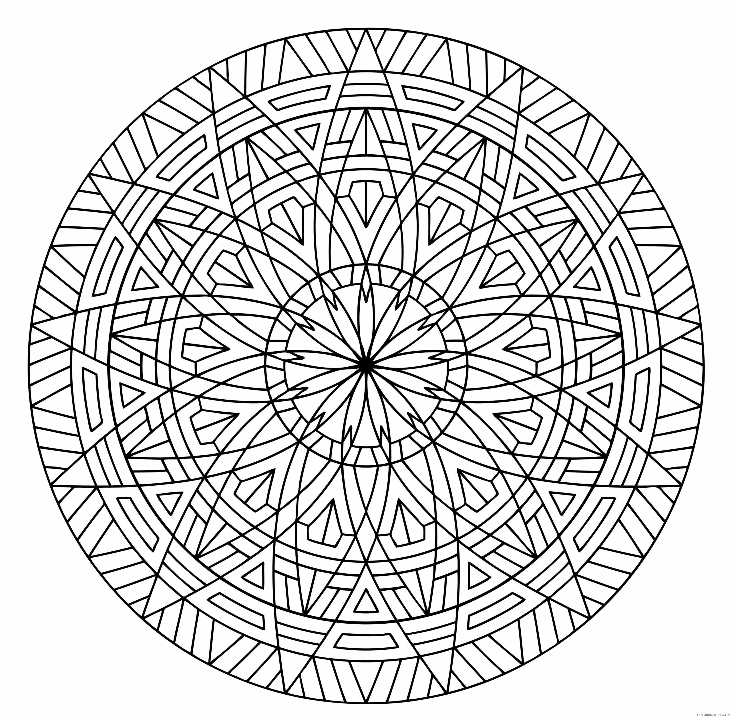 3D Coloring Pages Printable Printable Sheets 3D Circle Printable 2021 09 607 Coloring4free