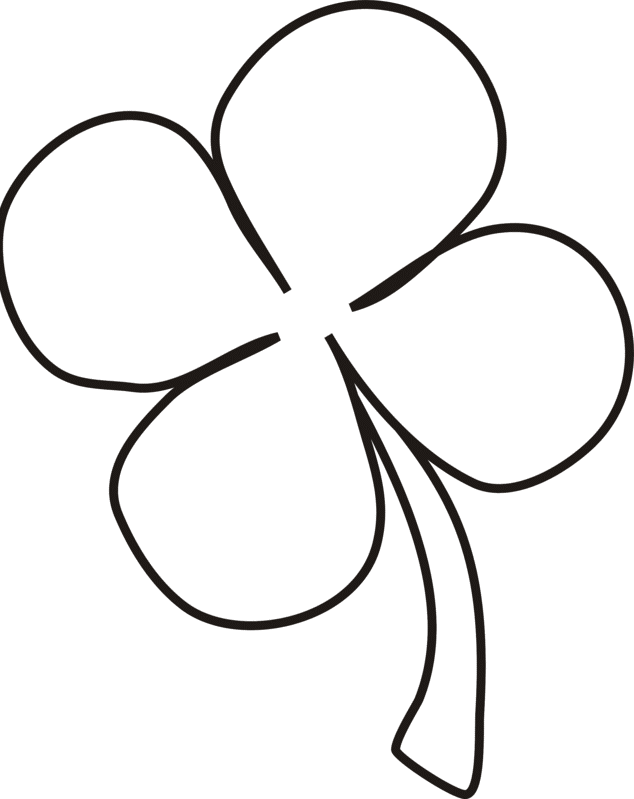 4 Leaf Clover Picture Printable Sheets Related Pictures Four Leaf Clover 2021 09 660 Coloring4free