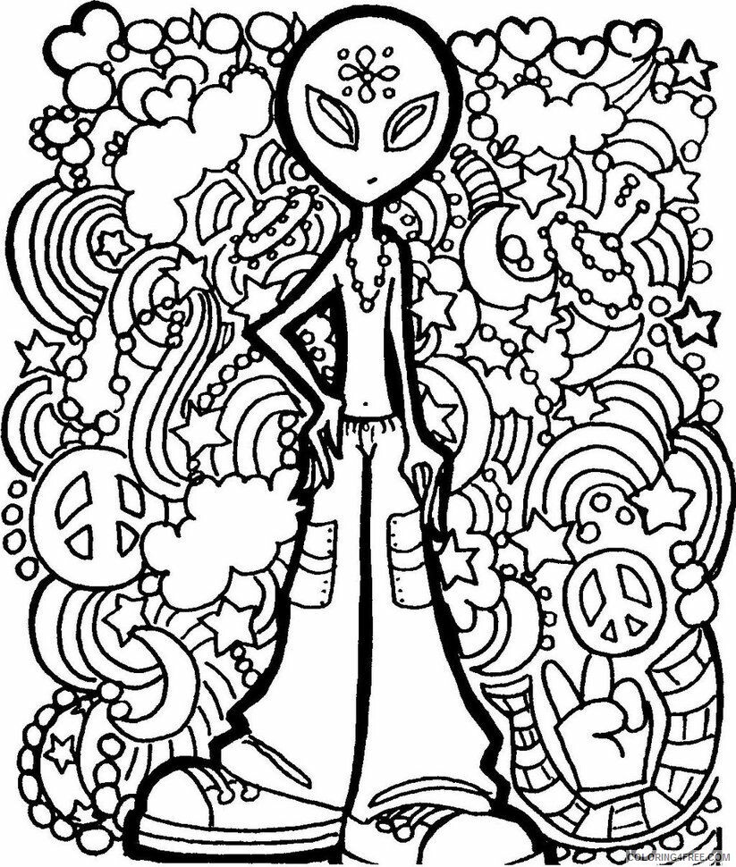 420 Coloring Pages Printable Sheets 15 Pics of Trippy Coloring 2021 09 677 Coloring4free