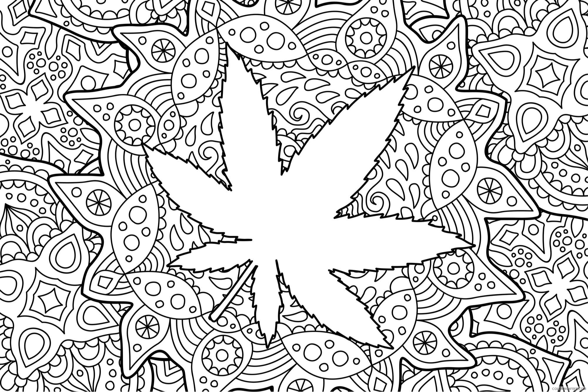 420 Coloring Pages Printable Sheets Top 5 Cannabis Books 2021 09 683 Coloring4free