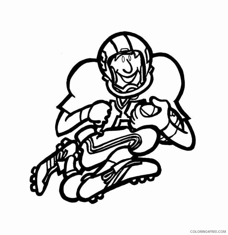49ers Coloring Pages Printable Sheets 49ers football player pages 2021 09 686 Coloring4free