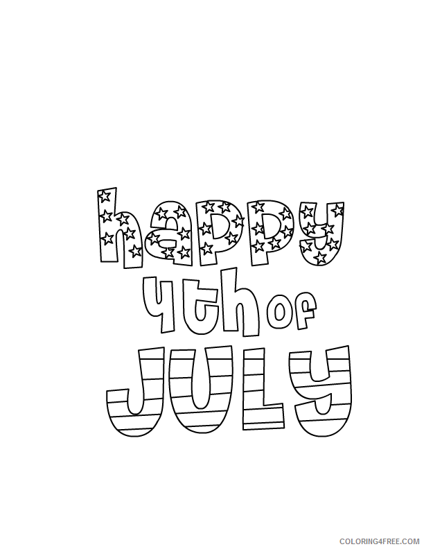 4th of July Coloring Pages for Kids Printable Sheets July For Your 2021 09 728 Coloring4free