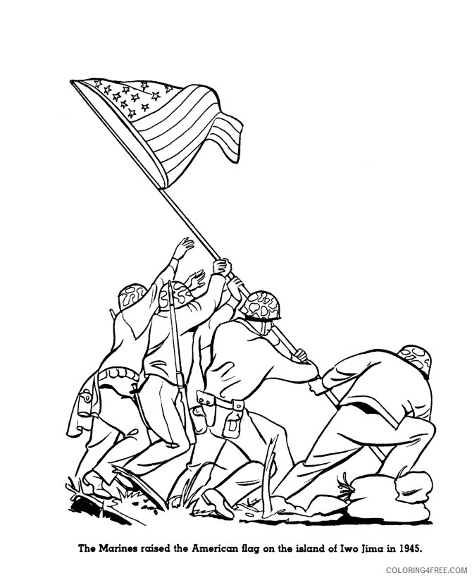4th of July Symbols Printable Sheets American Patriotic Symbols to print 2021 09 741 Coloring4free