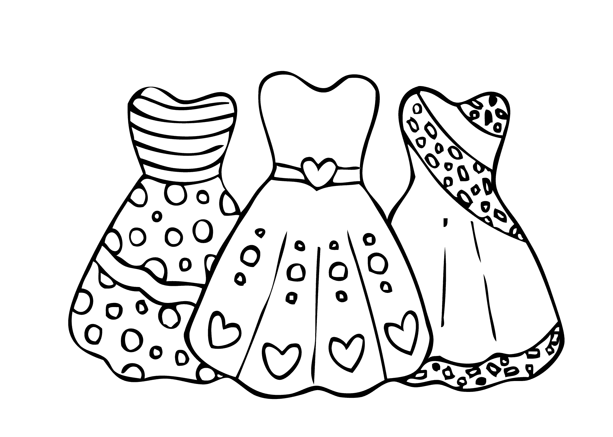5 Beautiful Girls in a Gown Coloring Pages Printable Sheets Lovely for Girls 2021 09 767 Coloring4free