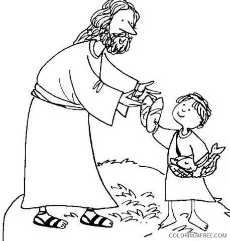 5 Loaves and 2 Fish Coloring Pages Jesus Feeds The Multitude Coloring 2021 09 796 Coloring4free