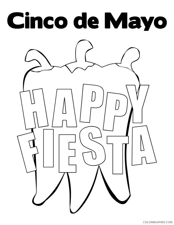 5 de Mayo Coloring Pages Printable Sheets Free page of cinco 2021 09 776 Coloring4free