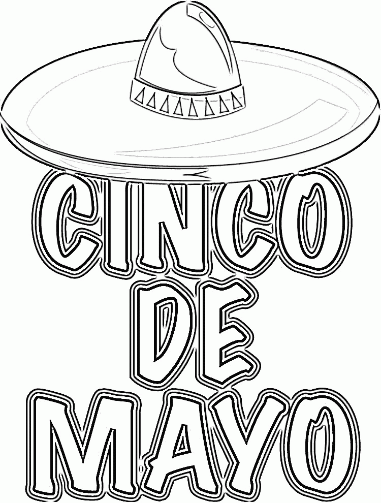 5 de Mayo Coloring Pages Printable Sheets Mexican Great Holiday Online 2021 09 779 Coloring4free