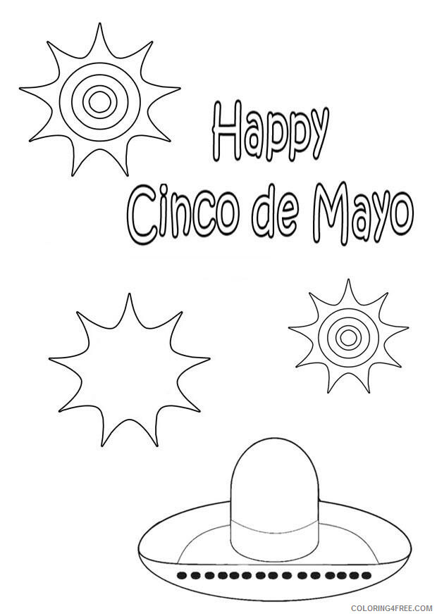 5 de Mayo Coloring Pages Printable Sheets page happy Cinco de 2021 09 772 Coloring4free