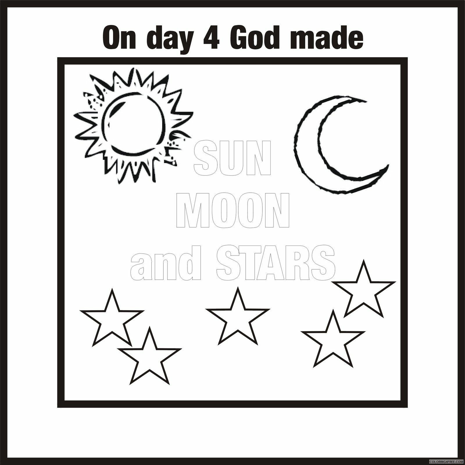 7 Days of Creation Coloring Pages Printable Sheets 7 Days Of Creation 2021 09 Coloring4free