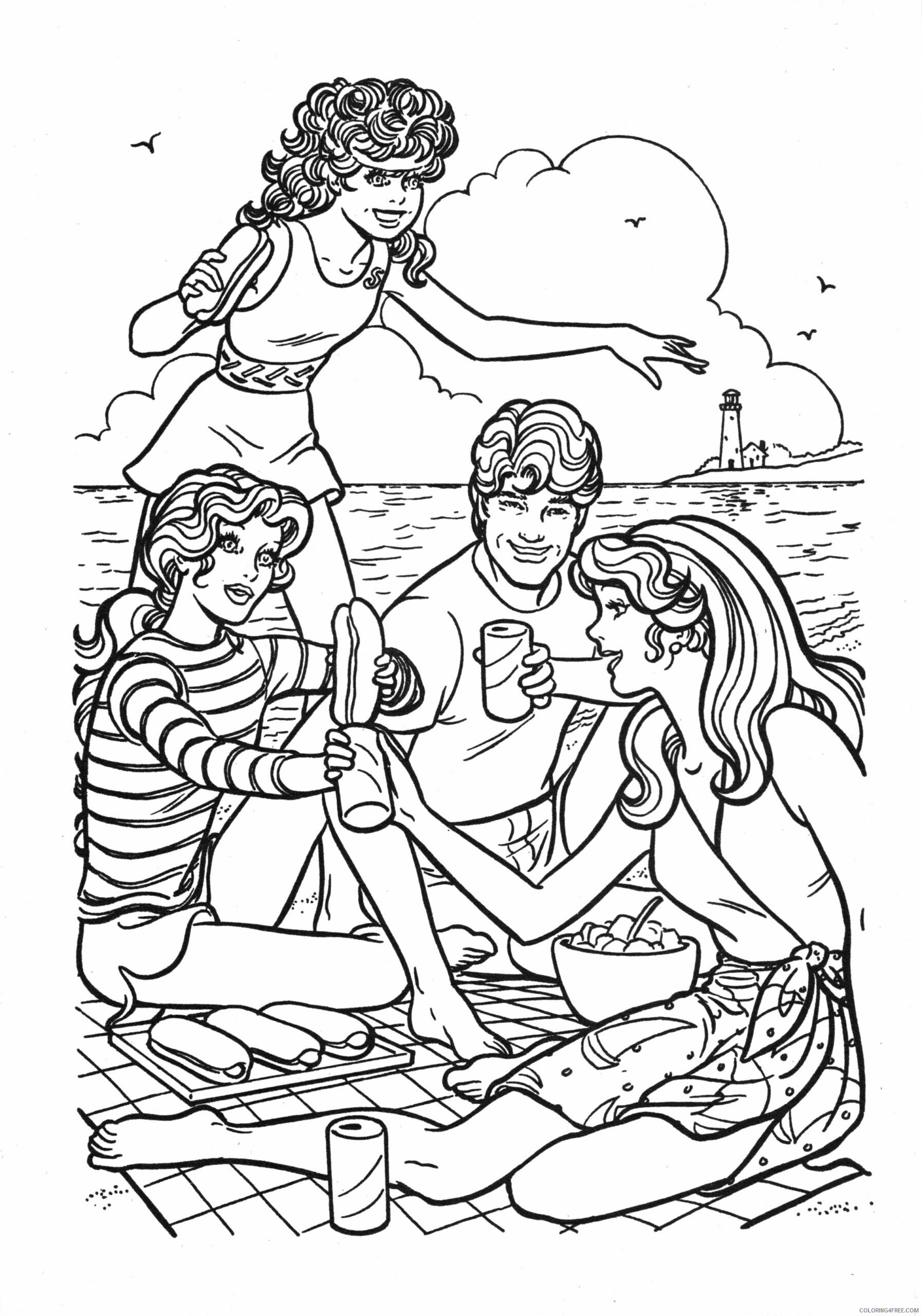 80s Coloring Pages Printable Sheets 80s colouring book page Barbie 2021 09 861 Coloring4free