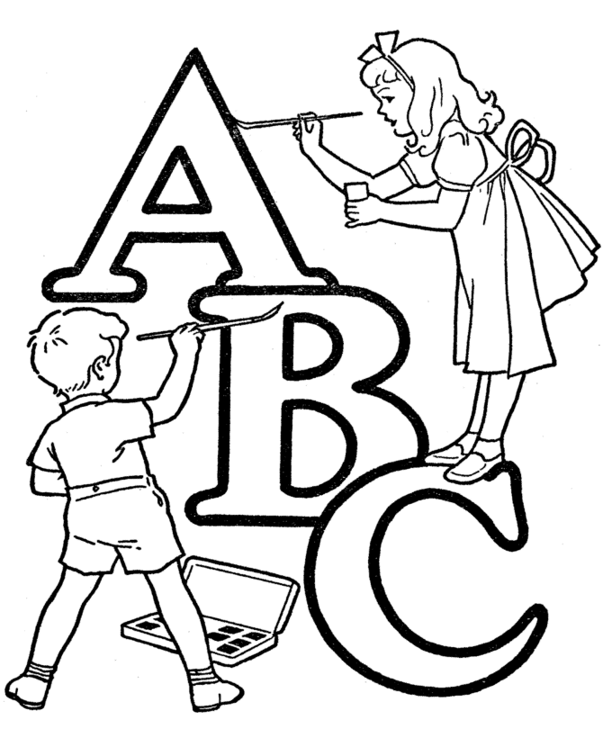 A B C Coloring Pages Printable Sheets ABC Alphabet Words ABC Letters 2021 a 0017 Coloring4free