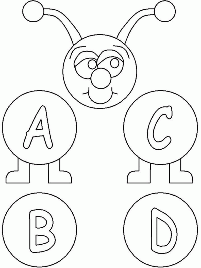 A B C Coloring Pages Printable Sheets Free Printable Abc Pages 2021 a 0034 Coloring4free