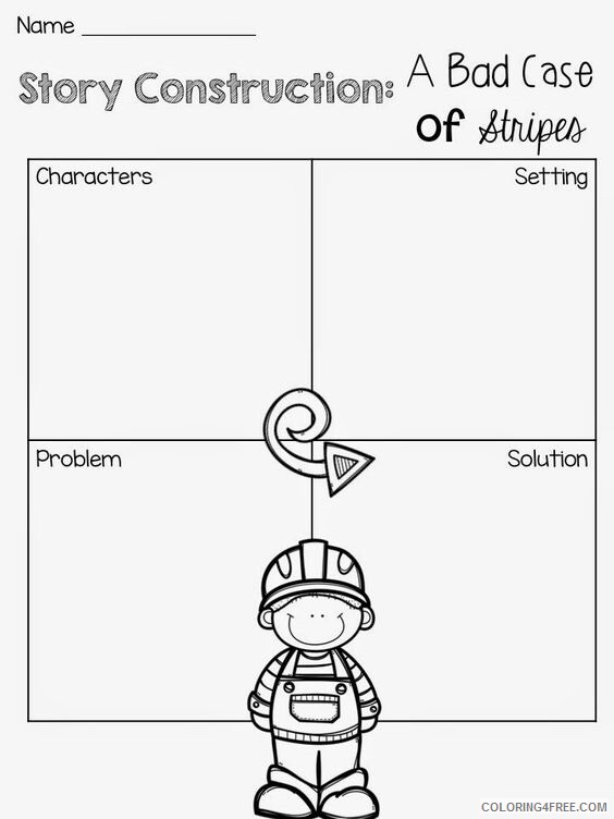 A Bad Case of Stripes Coloring Page Printable Sheets A Bad Case Of Stripes 2021 a 0044 Coloring4free