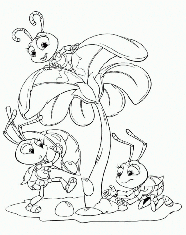 A Bugs Life Coloring Pages Printable Sheets Girls Bugs Life Page 2021 a 0086 Coloring4free