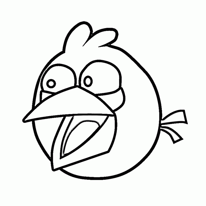 A Cartoon Bird Printable Sheets Angry Birds Color Coloring 2021 a 0088 Coloring4free