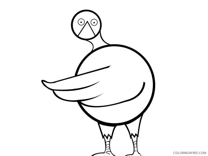 A Cartoon Bird Printable Sheets How to Draw a Cartoon 2021 a 0106 Coloring4free