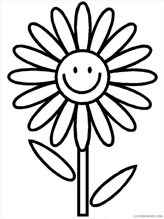 A Cartoon Flower Printable Sheets Cartoon Flowers Cartoons 2021 a 0129 Coloring4free