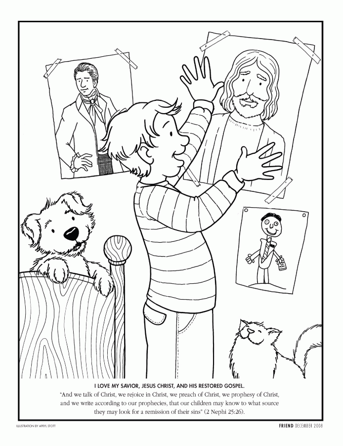 A Color of His Own Coloring Page Printable Sheets LDS Search Results 2021 a 0172 Coloring4free