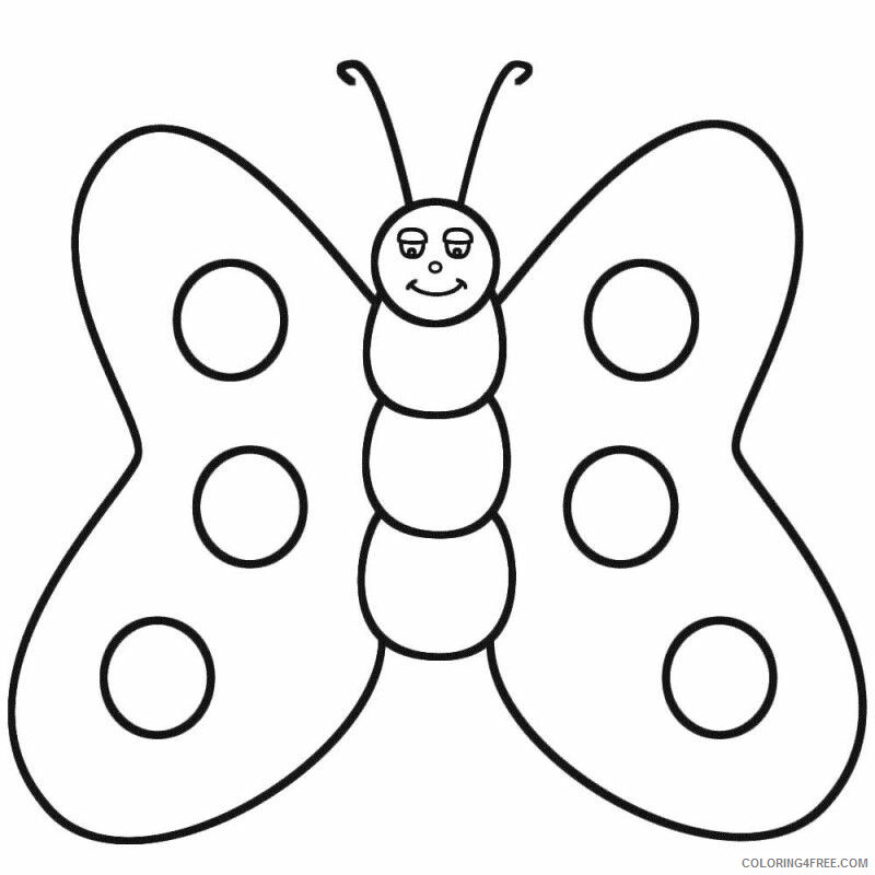 A Coloring Page of a Butterfly Printable Sheets Butterfly Pages 2021 a 0184 Coloring4free
