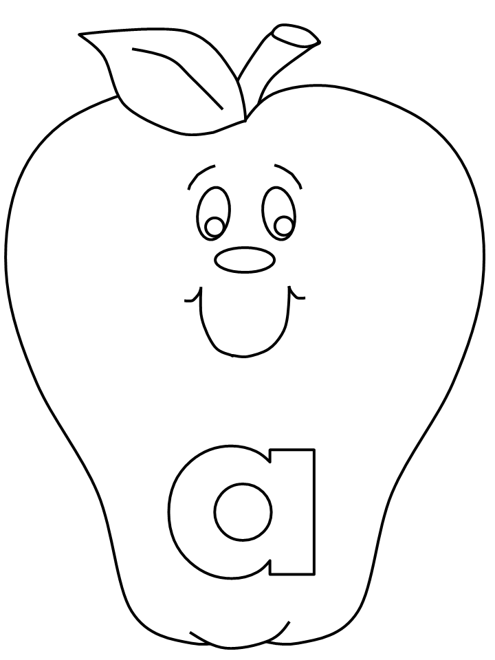 A Coloring Pages Printable Sheets Alphabet A For 2021 a 0205 Coloring4free
