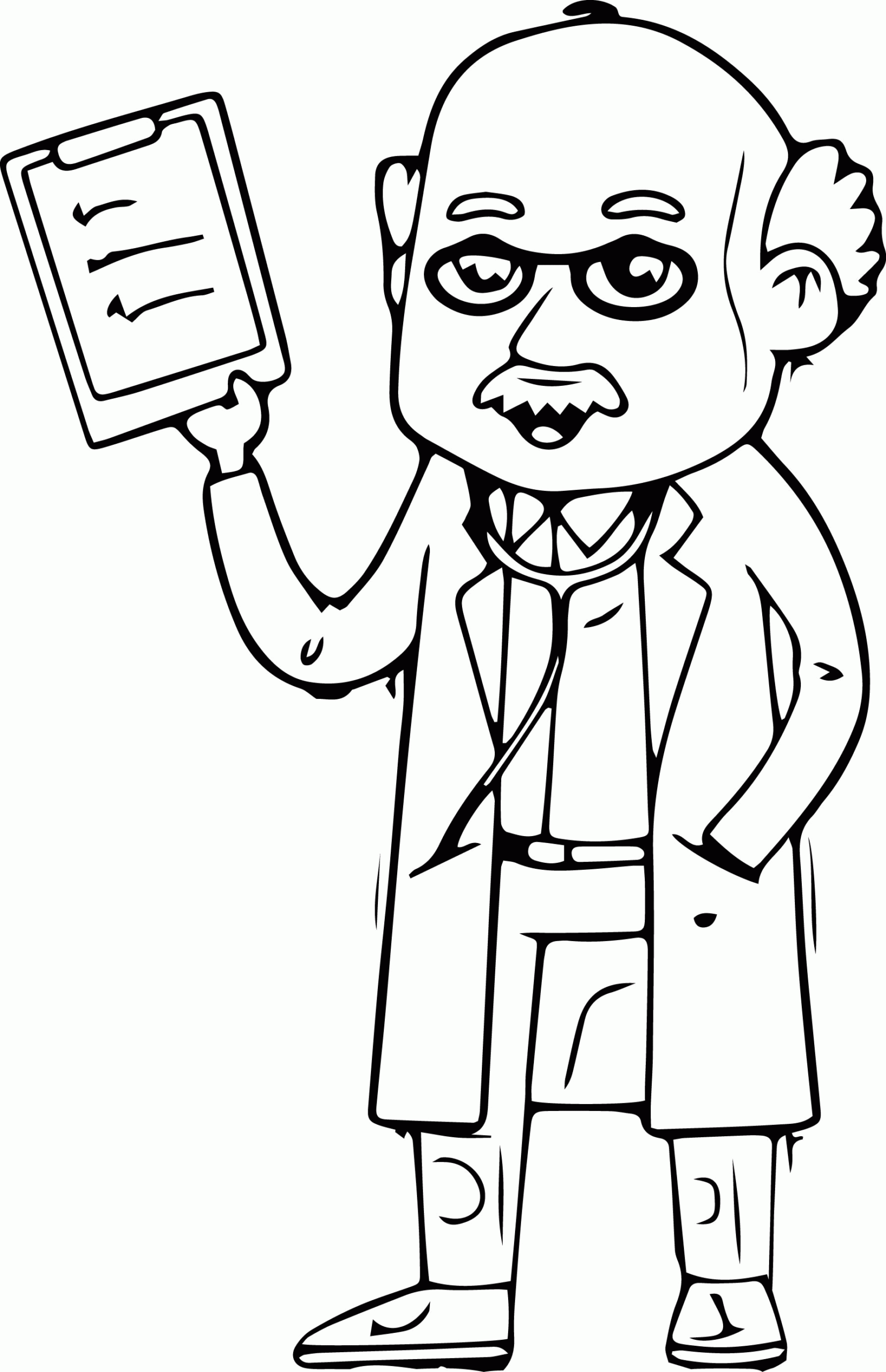 A Doctor Coloring Page Printable Sheets Doctor We Page 10 2021 a 0236 Coloring4free
