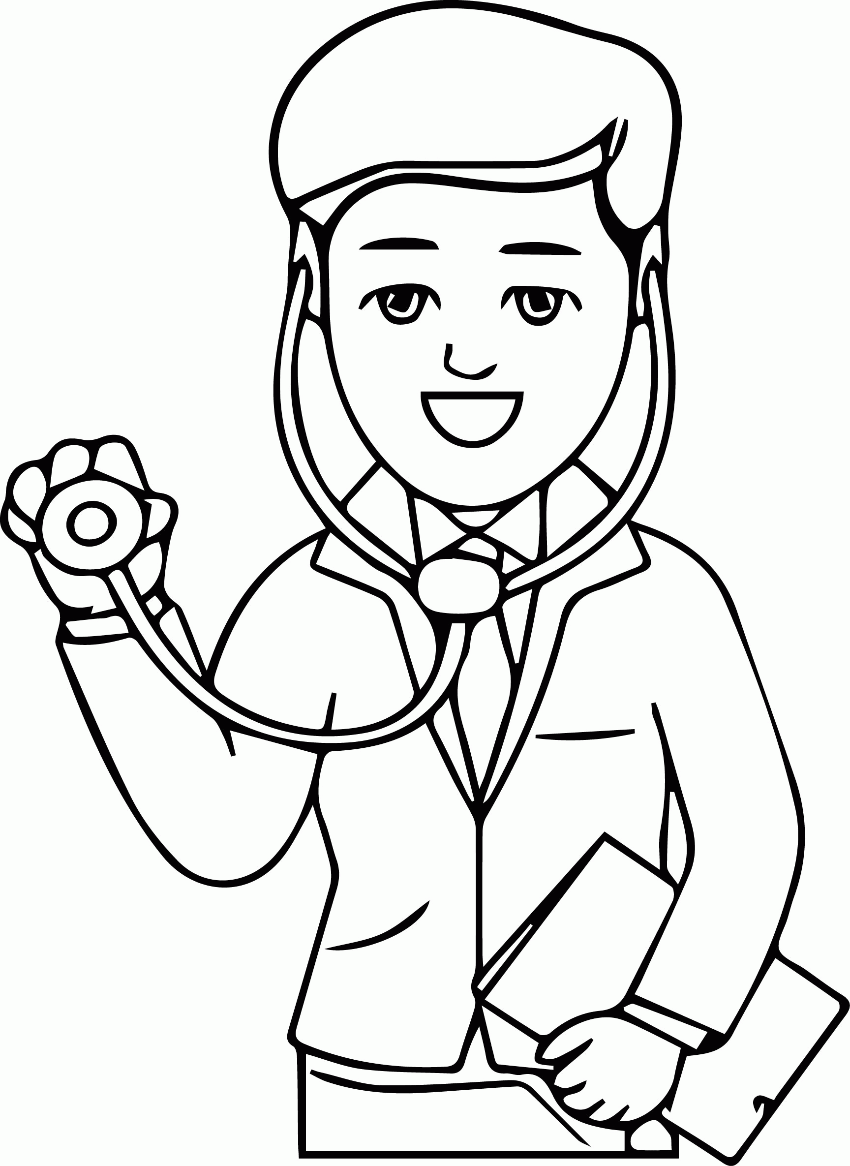 A Doctor Coloring Page Printable Sheets Doctor We Page 22 2021 a 0237 Coloring4free