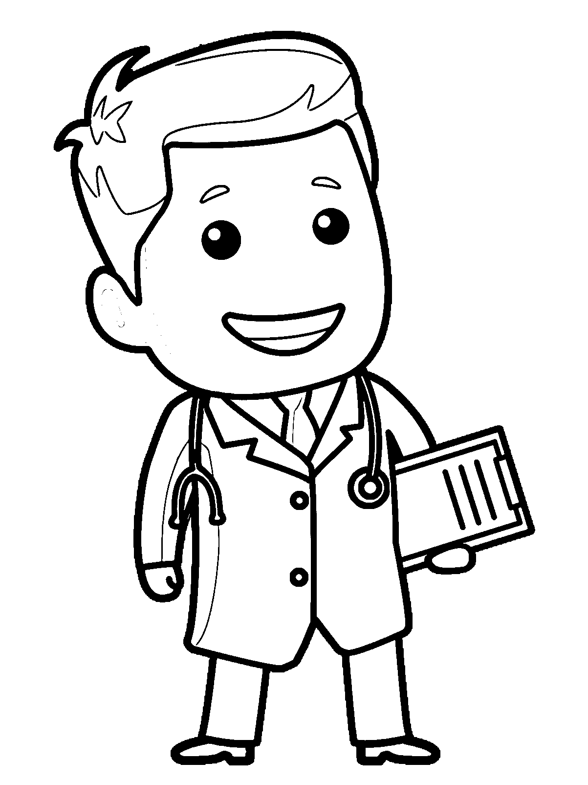 A Doctor Coloring Page Printable Sheets Doctor We Page 66 2021 a 0238 Coloring4free