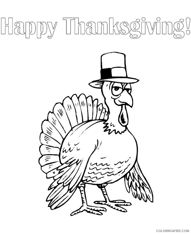 A Pic of a Turkey Printable Sheets Happy Thanksgiving Turkey Pages 2021 a 0252 Coloring4free