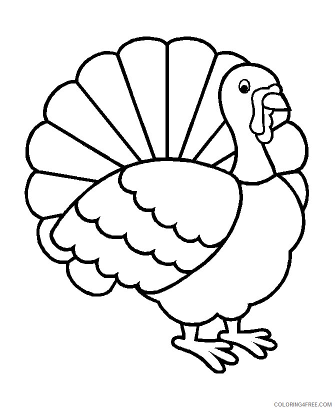 A Pic of a Turkey Printable Sheets Printable Turkey for 2021 a 0256 Coloring4free