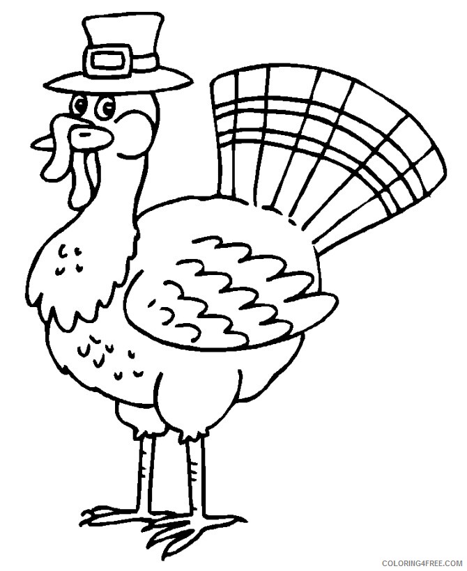 A Pic of a Turkey Printable Sheets Thanksgiving Turkey 001 2021 a 0263 Coloring4free