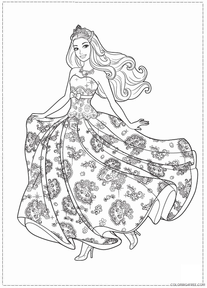 A Picture of Barbie Printable Sheets Barbie The princess and the 2021 a 0557 Coloring4free